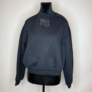 Alexander Wang Logo Embossed Cotton Sweatshirt